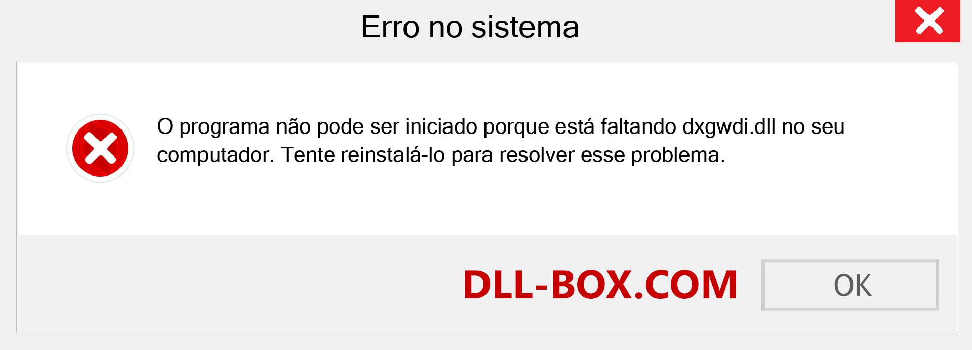 Arquivo dxgwdi.dll ausente ?. Download para Windows 7, 8, 10 - Correção de erro ausente dxgwdi dll no Windows, fotos, imagens